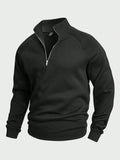 Godfrey | Herrenpullover mit halblangem Reißverschluss und Stehkragen