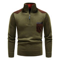 Gregor | Men's Quarter Zip Chest Pocket Sweater