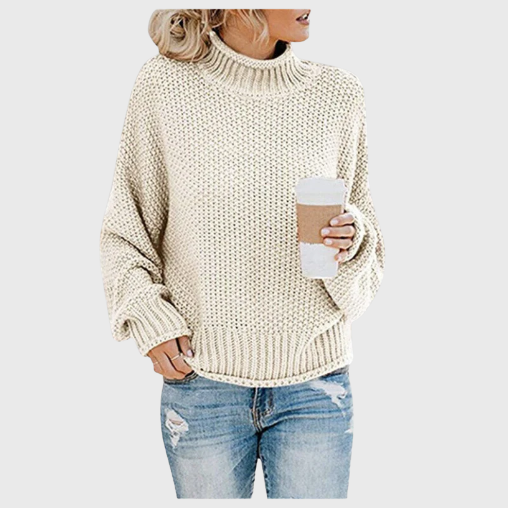 Gwen | Grobstrick-Rollkragenpullover für Damen