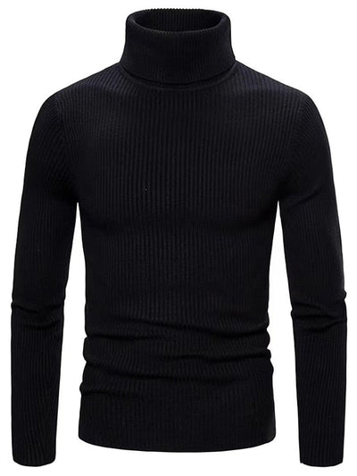 Hayes | Gerippter, schmaler Rollkragenpullover für Herren