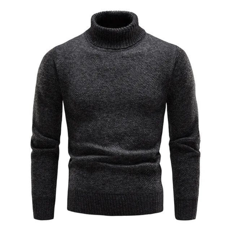 Heath | Herren Rollkragenpullover aus meliertem Strick