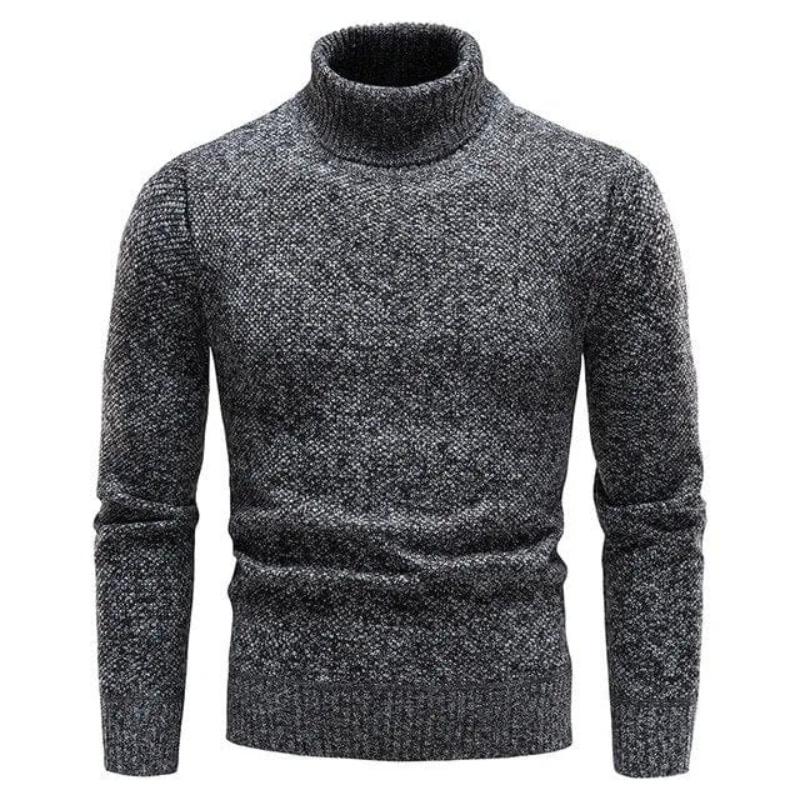 Heath | Herren Rollkragenpullover aus meliertem Strick