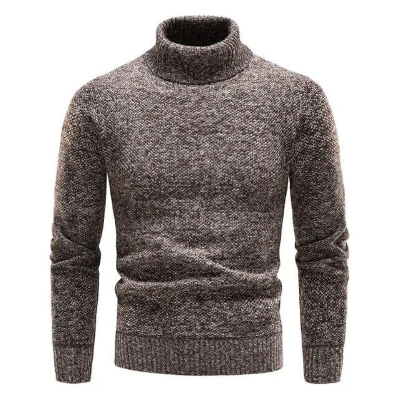 Heath | Herren Rollkragenpullover aus meliertem Strick