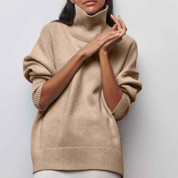 Hollis | Oversize-Rollkragenpullover aus weichem Material für Damen