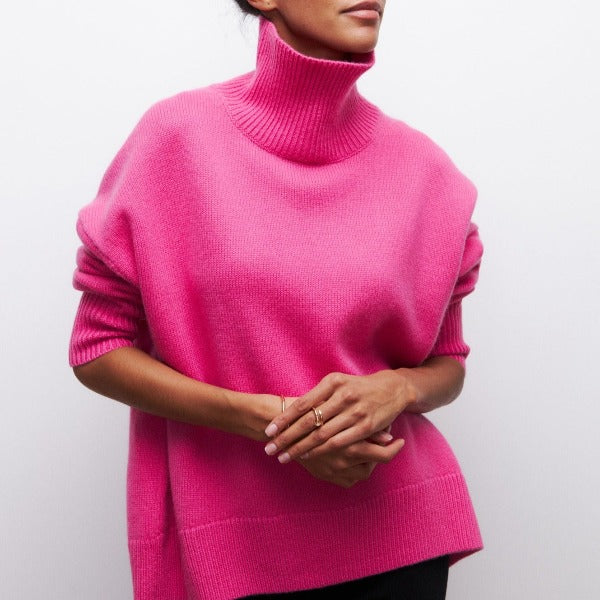 Hollis | Oversize-Rollkragenpullover aus weichem Material für Damen