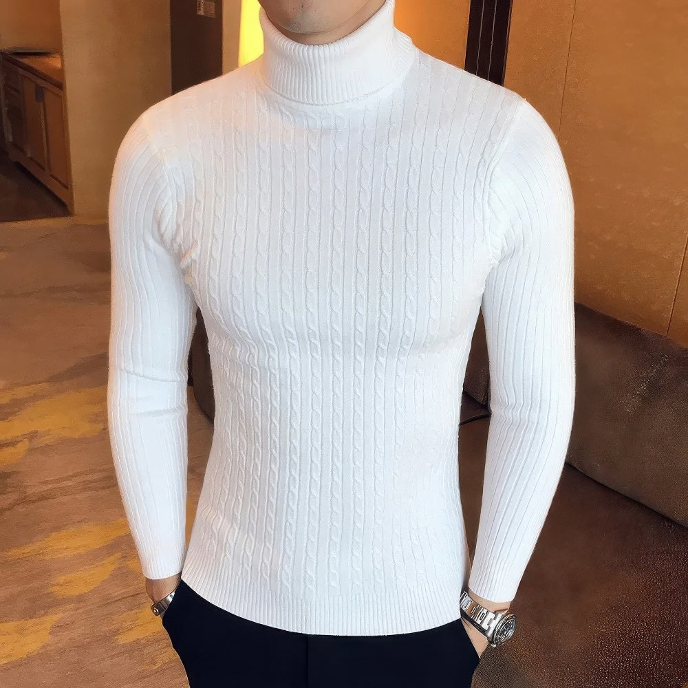 Horace | Men's Twist Knit Turtleneck Sweater
