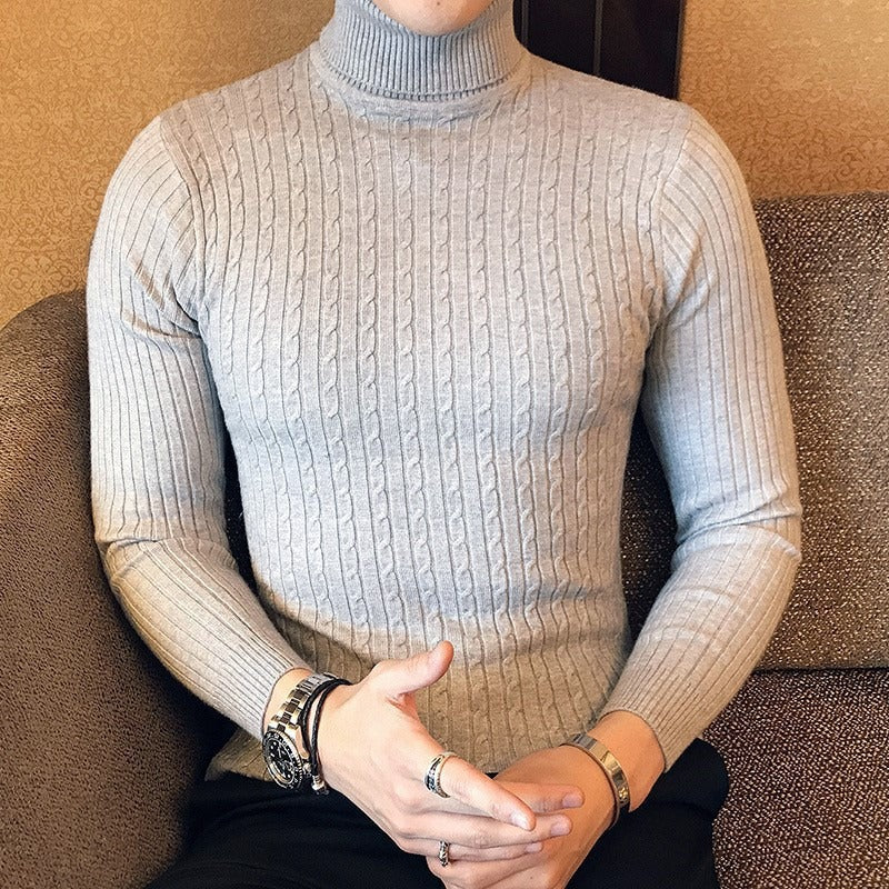 Horace | Men's Twist Knit Turtleneck Sweater