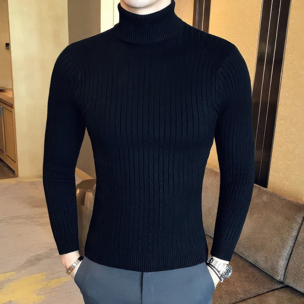 Horace | Men's Twist Knit Turtleneck Sweater