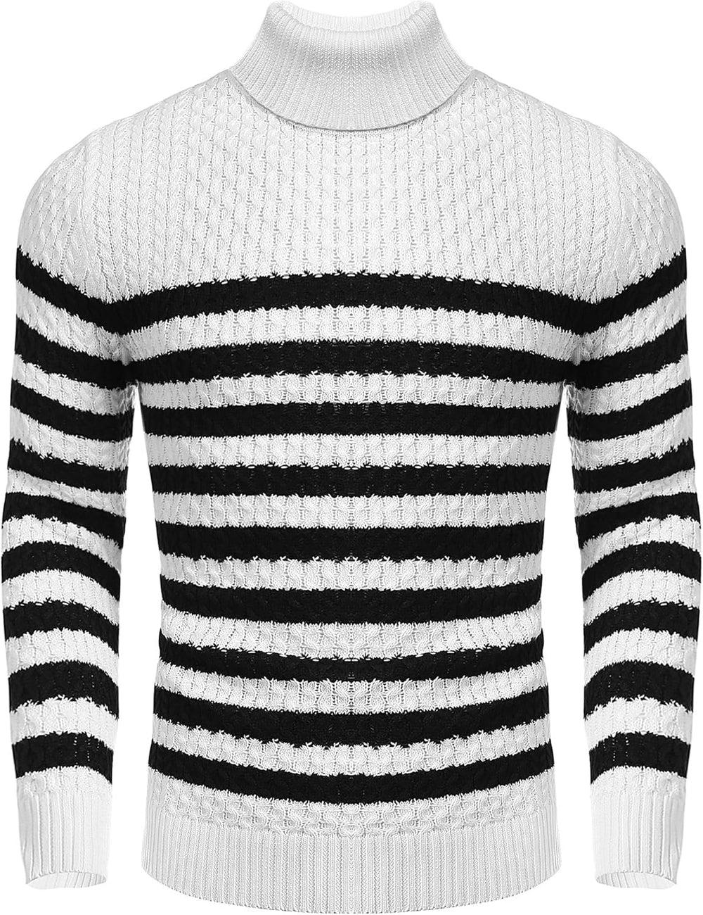 Hugh | Men's Textured Knit Turtleneck Sweater