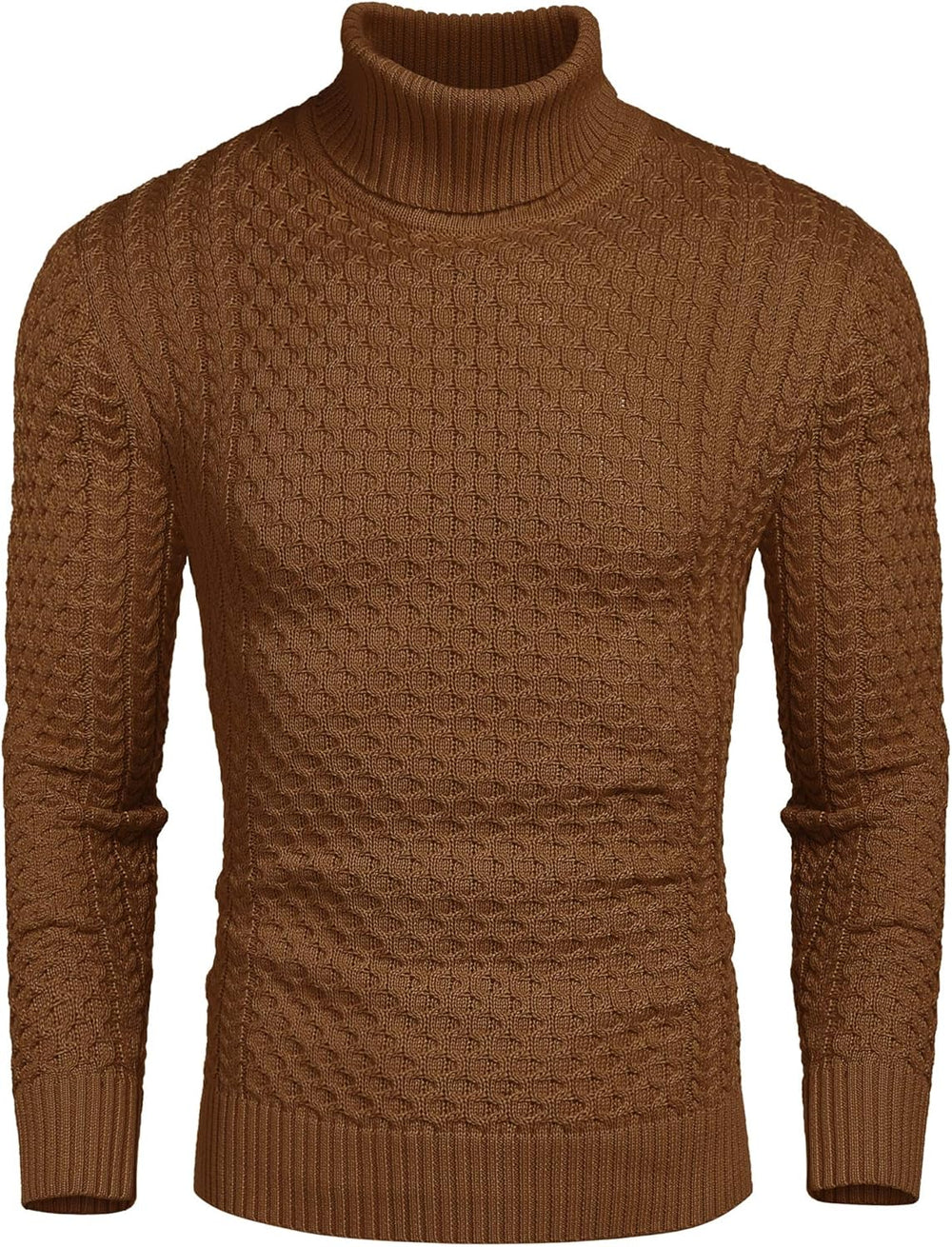 Hugh | Men's Textured Knit Turtleneck Sweater