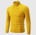 Ingram | Herren Rollkragenpullover mit Zopf-Rippstrick