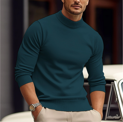 Isidore | Herren Slim Fit Stehkragenpullover