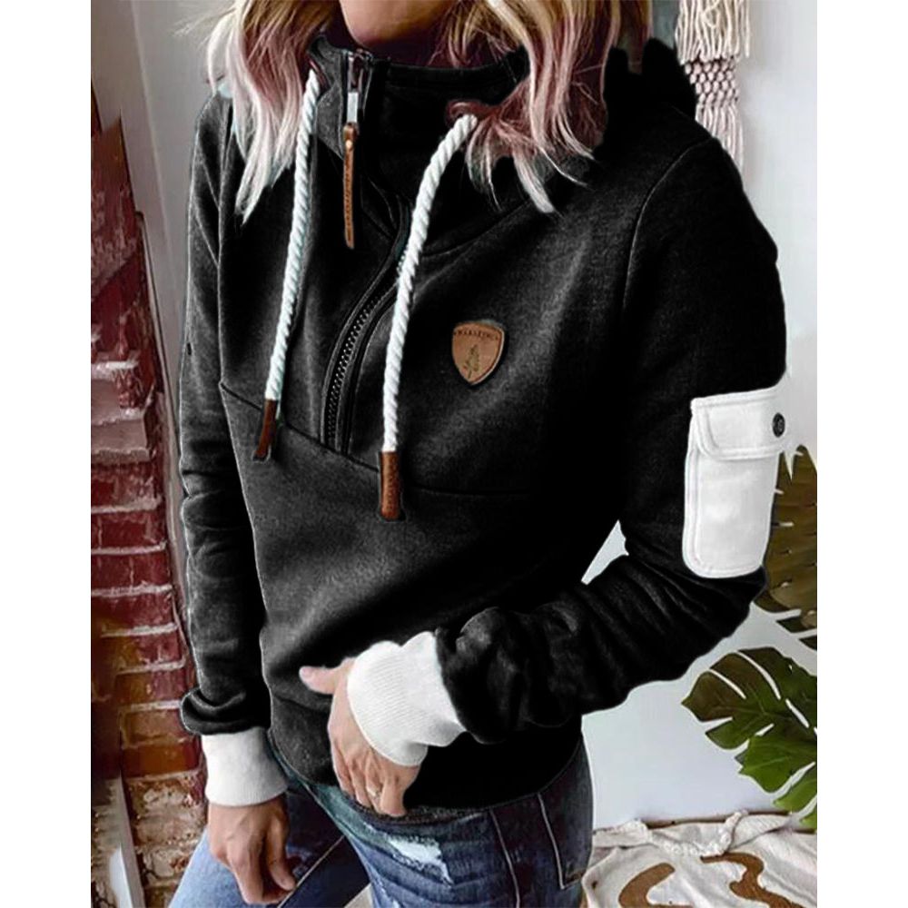 Isolde | Women's Half Zip Pullover Hoodie