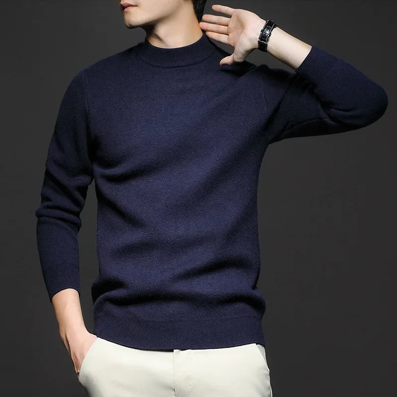 Jasper | Men's Mock Neck Knit Sweater