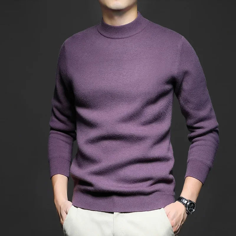 Jasper | Men's Mock Neck Knit Sweater