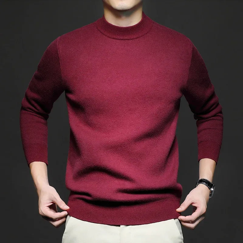 Jasper | Men's Mock Neck Knit Sweater