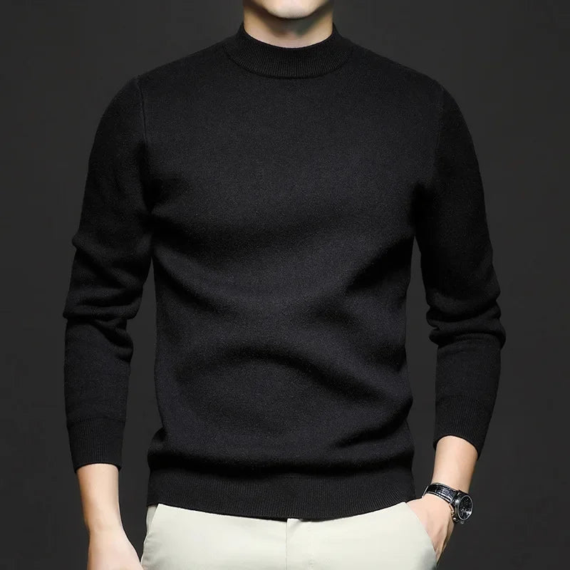 Jasper | Men's Mock Neck Knit Sweater
