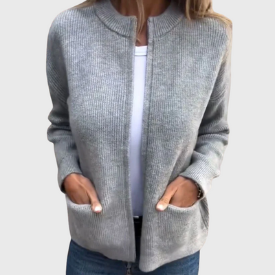 Jessamine | Strickjacke für Damen mit Reißverschluss