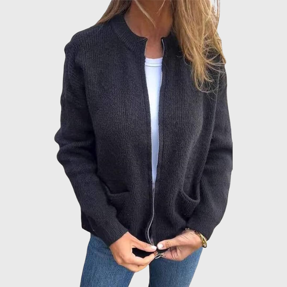 Jessamine | Strickjacke für Damen mit Reißverschluss