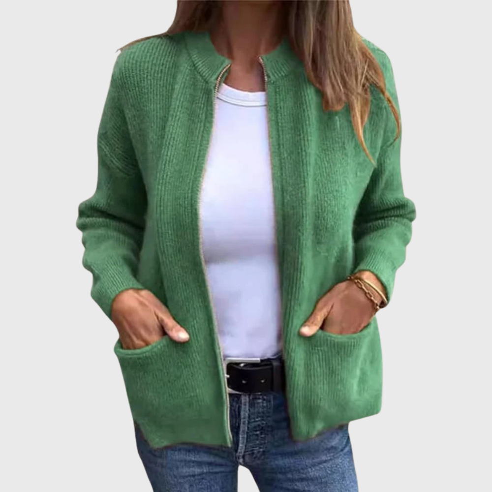 Jessamine | Strickjacke für Damen mit Reißverschluss