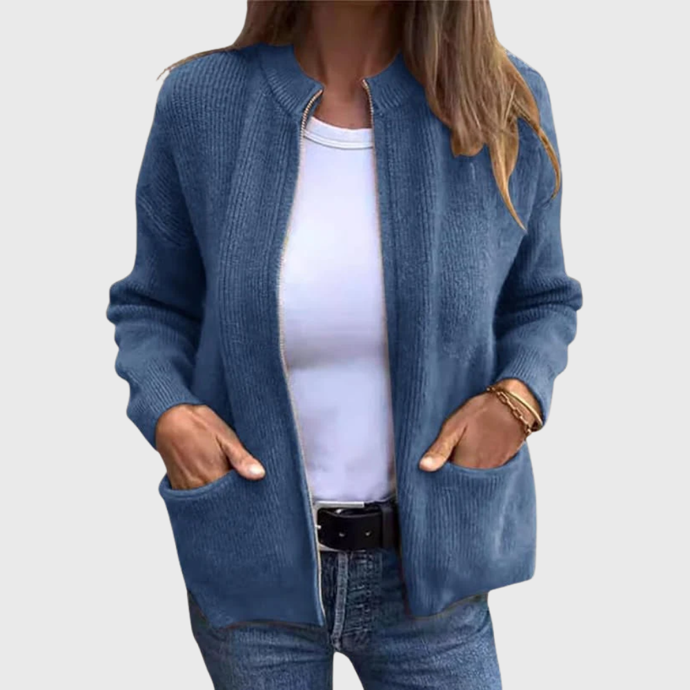 Jessamine | Strickjacke für Damen mit Reißverschluss
