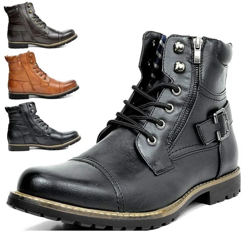 Jules | Men's Lace-Up Leather Ankle Boots