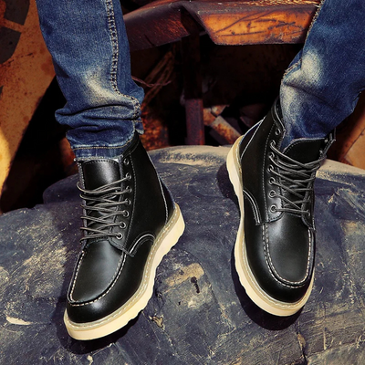 Julian | Moc-Toe-Schnürstiefel aus Leder für Herren