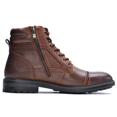 Lachlan | Schnürstiefel aus Leder für Herren mit Zehenkappe