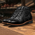 Lambert | Herren Schnür-Stiefeletten aus Kunstleder