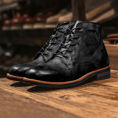 Lambert | Herren Schnür-Stiefeletten aus Kunstleder