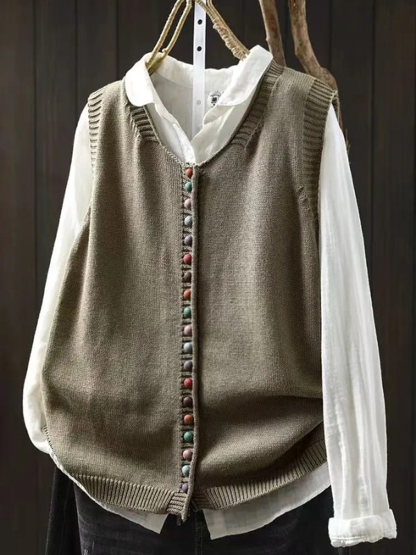 Lark | Women's Button Front Sweater Vest