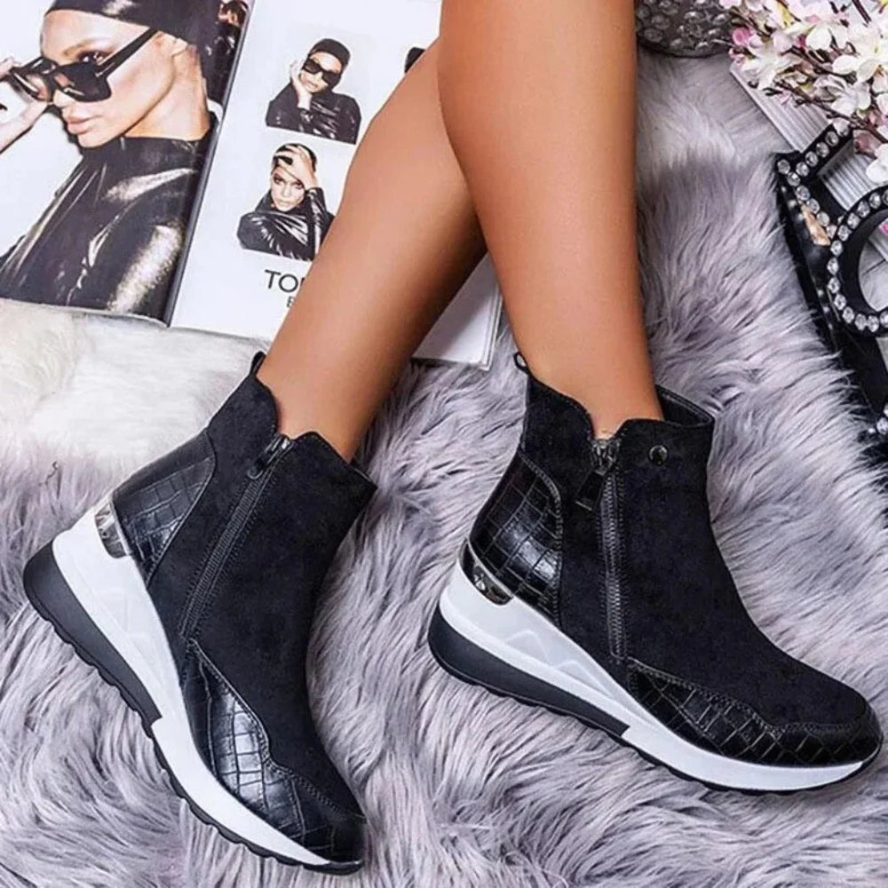 Leonora | Women's Waterproof Wedge Ankle Boots