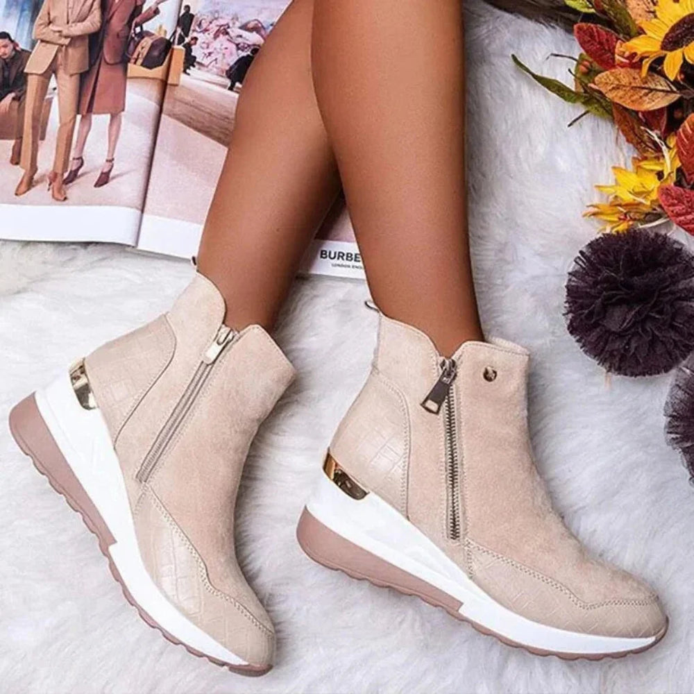 Leonora | Women's Waterproof Wedge Ankle Boots