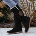 Lila | Women's Faux Suede Sherpa Knee High Boots