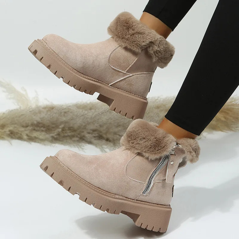 Lorelei | Damen-Plateau-Schneestiefel aus Kunstpelz