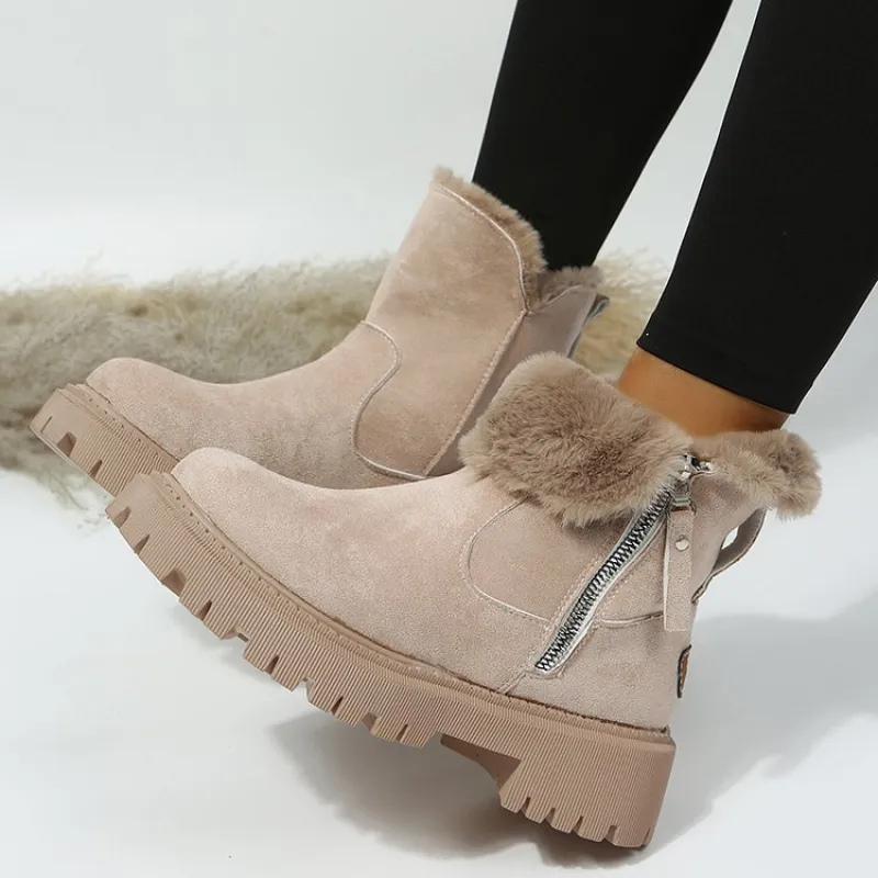 Lorelei | Damen-Plateau-Schneestiefel aus Kunstpelz