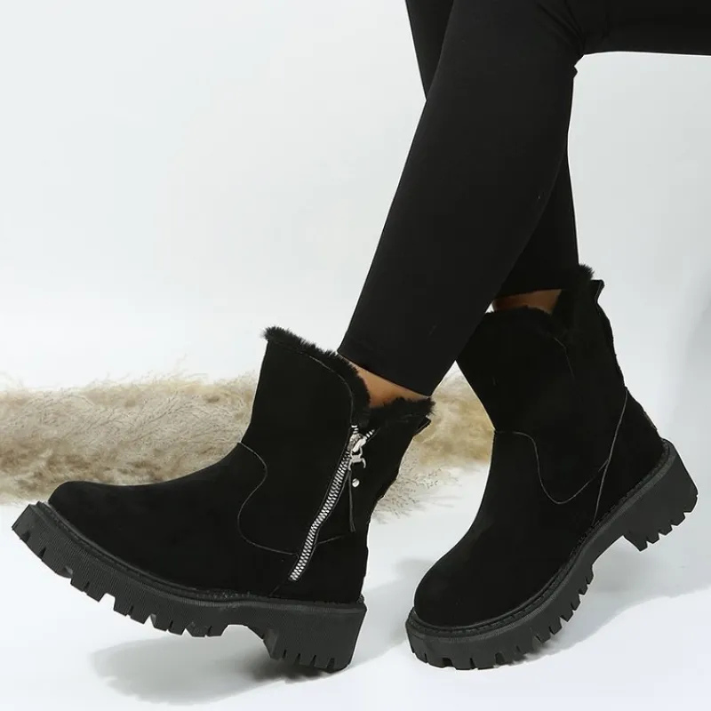 Lorelei | Damen-Plateau-Schneestiefel aus Kunstpelz