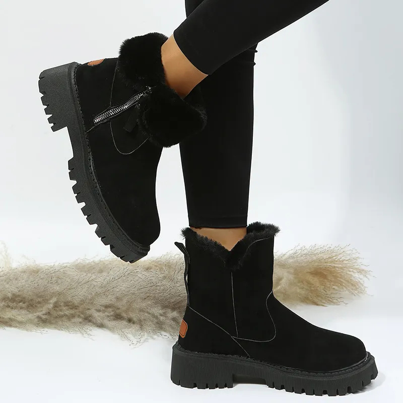 Lorelei | Damen-Plateau-Schneestiefel aus Kunstpelz