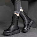 Maisie | Damen-Leder-Schnür-Combat-Boots