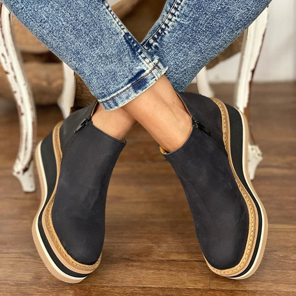 Marguerite | Women's Platform Wedge Ankle Boots