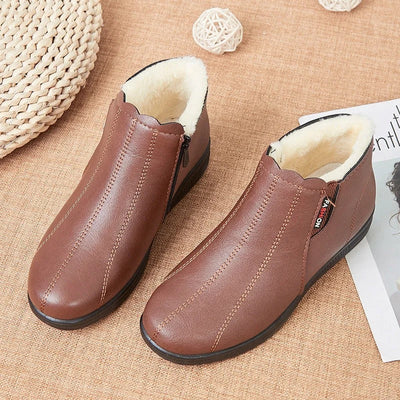 Maribel | Damen-Stiefeletten aus Leder mit Plüschfutter