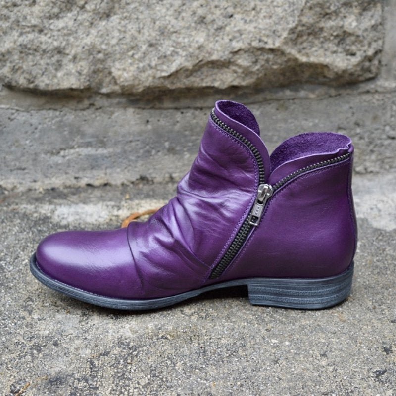 Mariel | Women's Slouchy Leather Ankle Boots