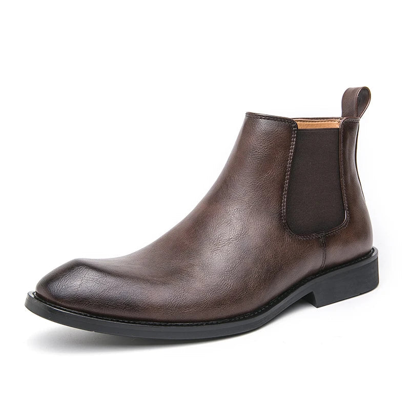 Mathias | Men's Faux Leather Chelsea Boots
