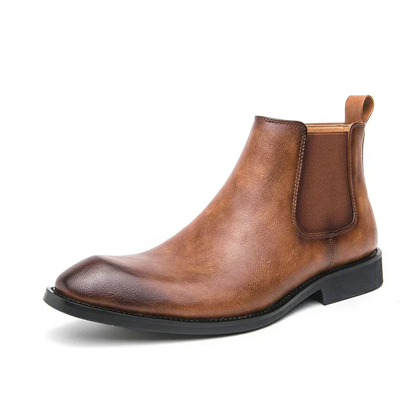 Mathias | Men's Faux Leather Chelsea Boots