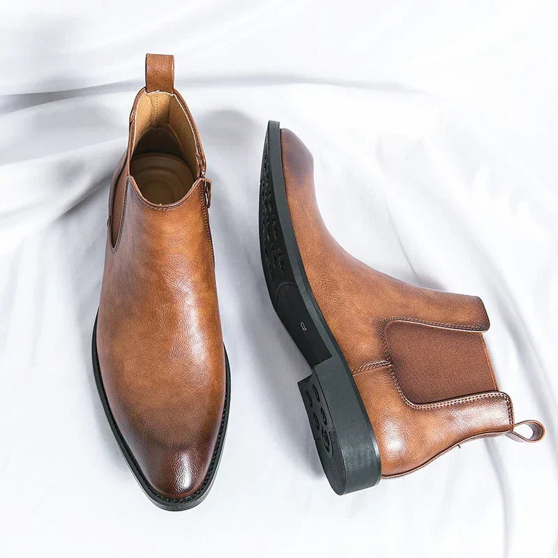 Mathias | Men's Faux Leather Chelsea Boots
