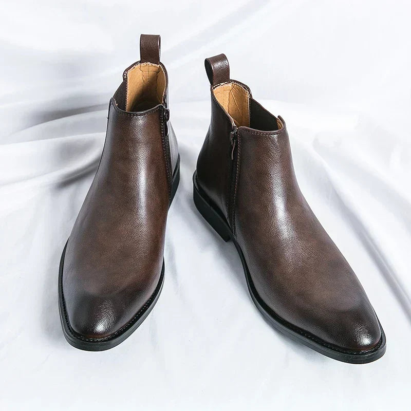 Mathias | Men's Faux Leather Chelsea Boots