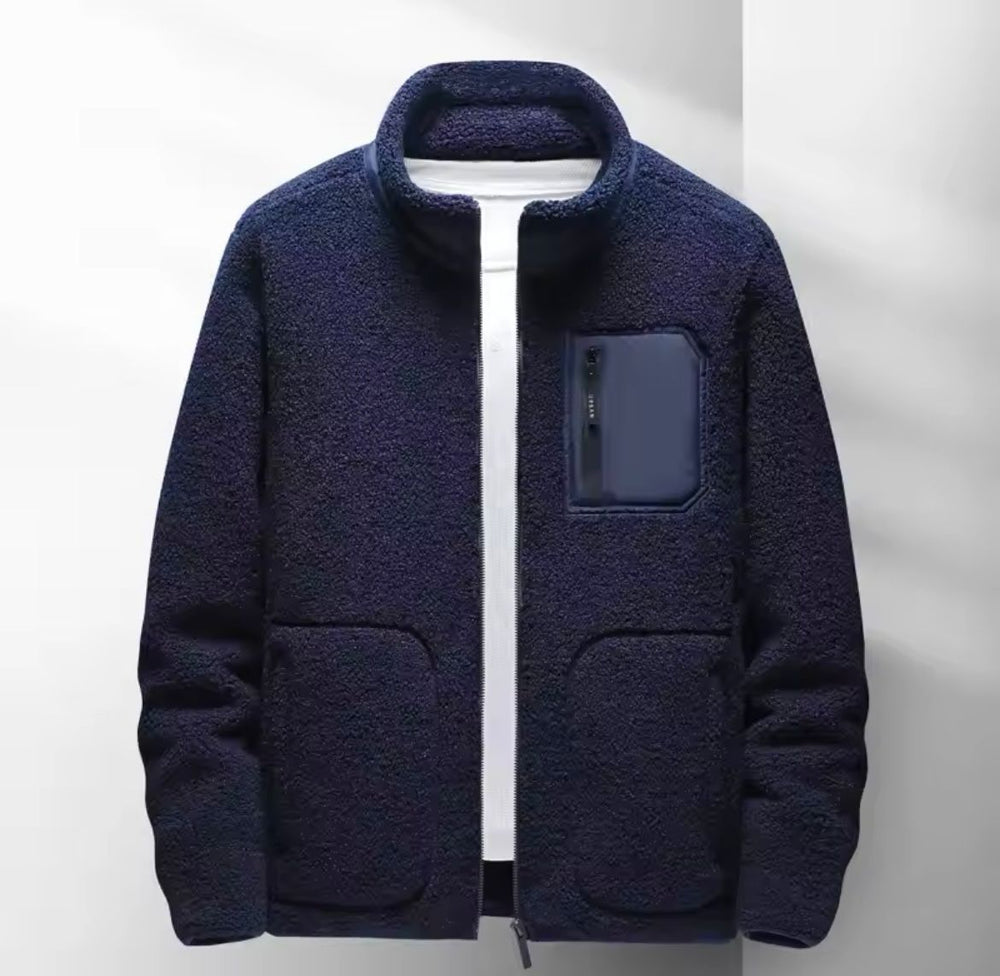 Maxfield | Herren-Sherpa-Fleecejacke mit Reißverschluss