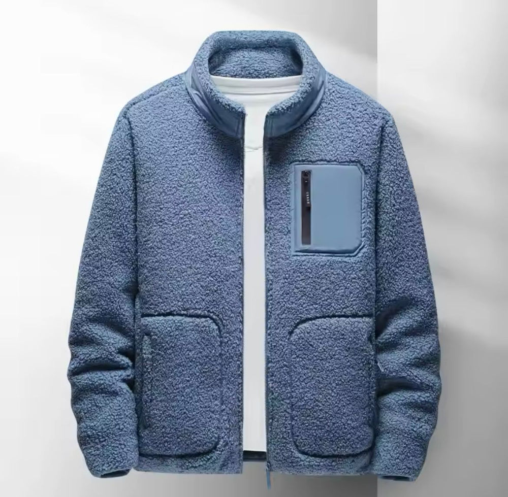 Maxfield | Herren-Sherpa-Fleecejacke mit Reißverschluss