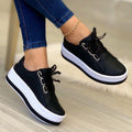 Melisande | Damen-Plateau-Sneaker aus Kunstleder
