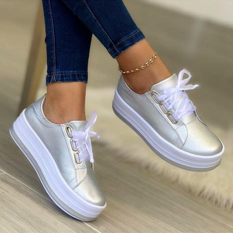 Melisande | Damen-Plateau-Sneaker aus Kunstleder